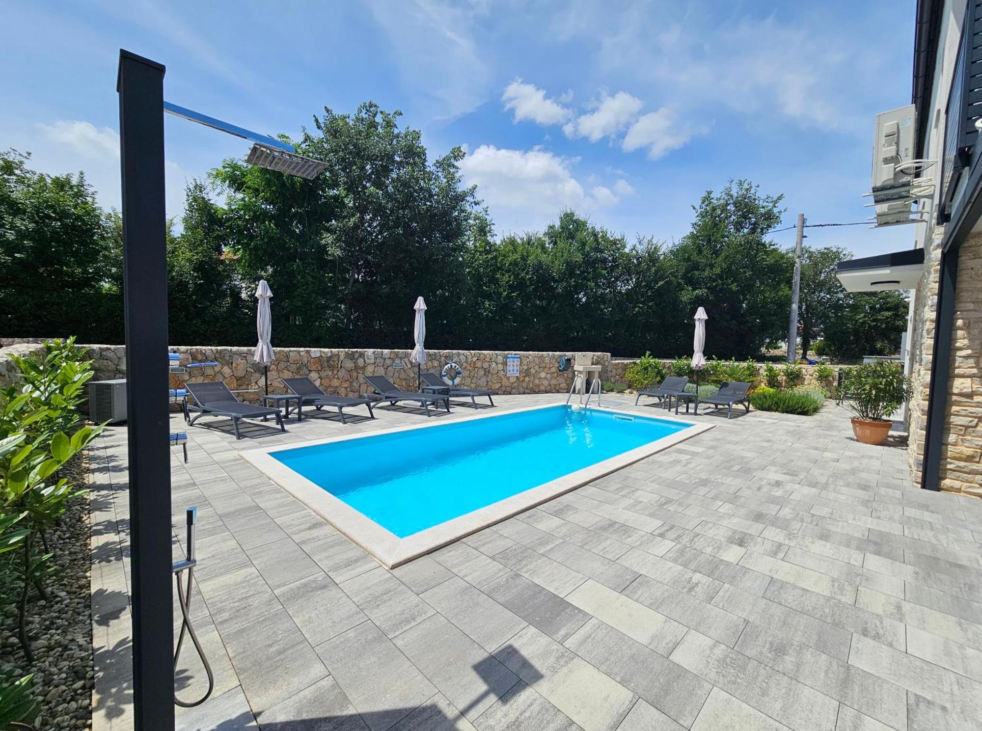 Villa Kaoru Brand New Villa With A Heated Swimming Pool Malinska Exteriér fotografie